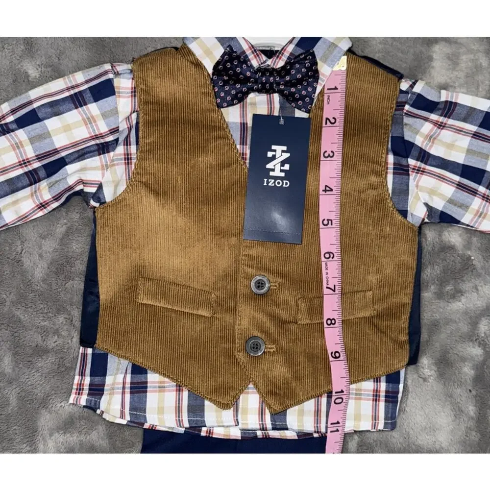 Izod 6 Month Boys 4 Piece Easter Suit - Picture 3 of 5
